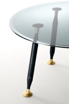 LADY HIO - Round crystal table by Glas Italia - view 3